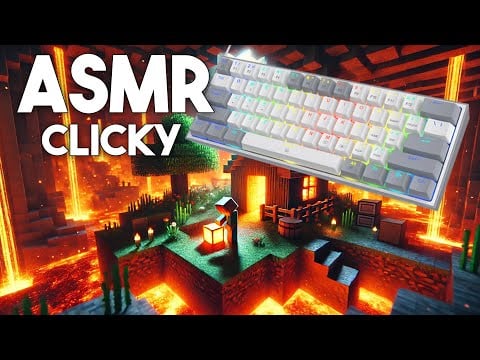 Minecraft ASMR | Keyboard + Mouse Sounds | Whispering