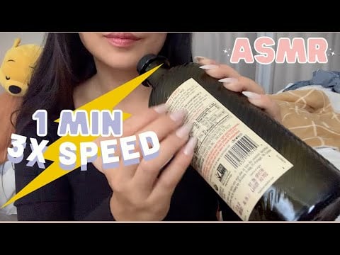 ASMR | 3X SPEED ⚡️ random unpredictable triggers in 1 MINUTE (for ADHD)