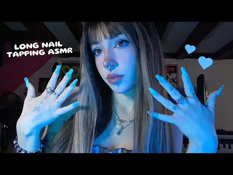 Tapping & Scratching With Long Nails ASMR | Nail on Nail Tapping, Whispering, Rambling