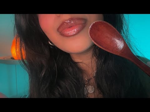 ASMR~ Brain Melting Eating Your Negative Energy w/ Spoons 🥄 (Tingliest Mouth Sounds) 