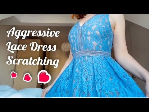 ASMR Lace Dress Scratching (aggressive)
