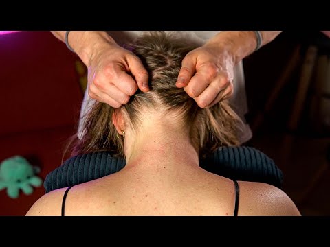 AGGRESSIVE ASMR - Nape & Scalp Scratching Massage  /w Combs (FAST)