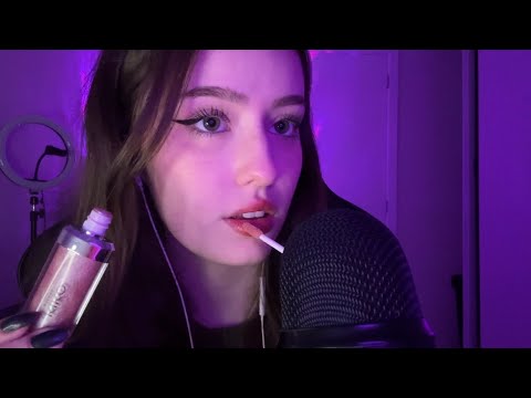 ASMR PASSANDO GLOSS! 💄(review + sons de boca)