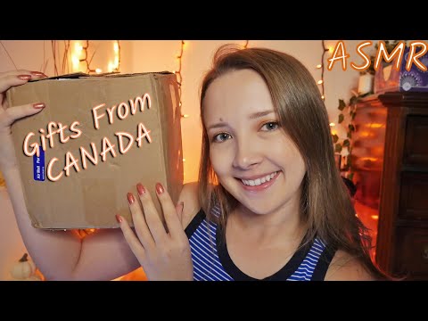 ASMR Gift Box From CANADA (w/ @Regan ASMR )