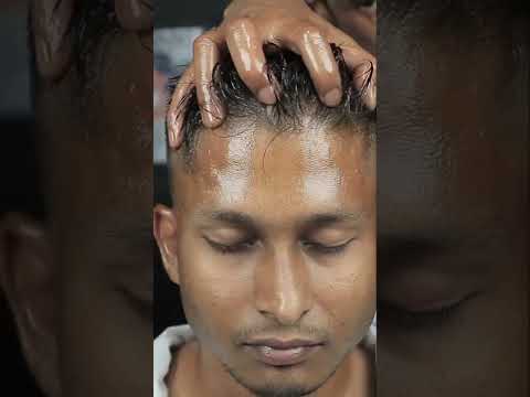 ASMR Heavy Oil Head Massage And Neck Cracking | Satisfying Video #shorts