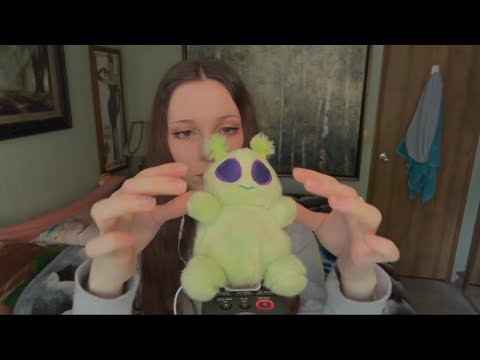 ASMR with green friends 💚 no talking, soft sounds 