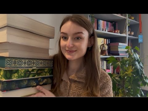 ASMR Big Book Haul! (Close whispers and book triggers) 