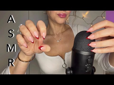 ASMR Mic Scratching, Nail Tapping & Relaxing Hand Sounds 🫠 (Deutsch/German)