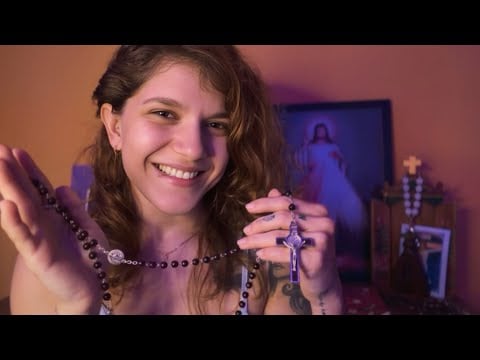 ✨ASMR✨Benzedeira removendo quebrante, mal olhado, afastando perigos, desastres, etc