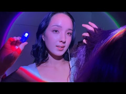 ASMR | Obsessed Girl Plays with Your Hair in Class (WLW, personal attention, bug searching)