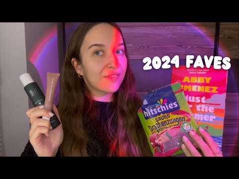 ASMR My 2024 Favorites 🩷 | Makeup, Books & More (Tapping, Scratching, Crinkles, Whispering)