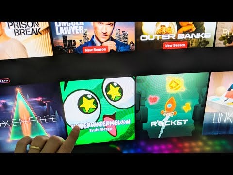 Netflix Tv Tracing ASMR (Fast Tracing and TV Screen Tapping)