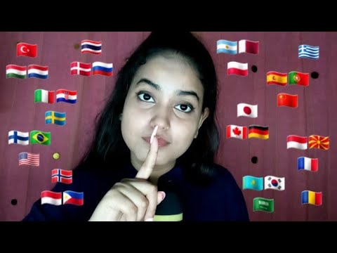 ASMR Whispering "Shut Up" 40 Different Languages