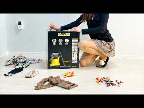 🔥🚀 Karcher WD 3 — Unboxing. What's inside? Review. Vacuum cleaner test. Suction power!