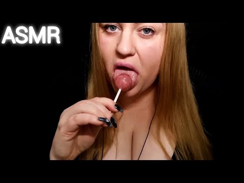 ASMR LOLLIPOP LICKING MOUTH SOUNDS (NO TALKING)