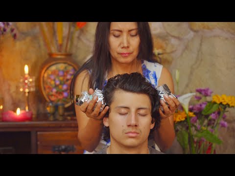 Nelly's relaxing nighttime ASMR massage with soft whispering sounds to help you sleep 😴