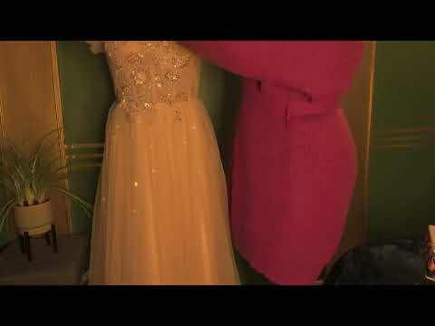 ASMR | Perfectionist | Bridal Shop Mannequin Styling | Fabric, Lint Roller |No Talking|Unintentional