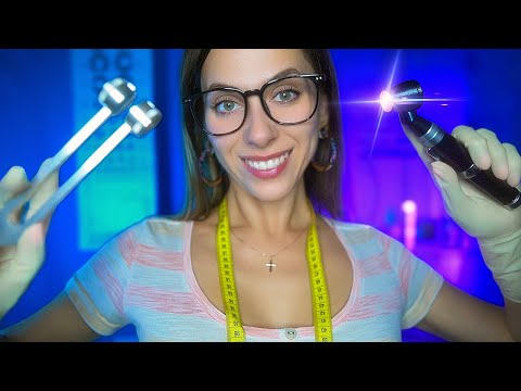 ASMR Deep ear exam, asmr otoscope, EAR to Ear MEASURING, ear cleaning for SLEEP