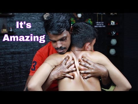 ASMR Indian Strong Wriast Barber Doing Satisfying Oil Head And Body Massage | Neck Cracking ASMR