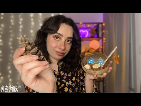 🌙 ASMR FRANÇAIS : ON TEST SES DOUX TRIGGERS D'AUTOMNE 🍁🌰 (wood soup, bois, fond crépitant…) #asmr