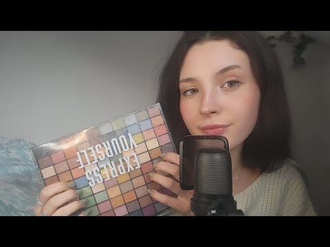 Over explaining my eye shadow palettes ( ASMR)