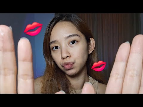 ASMR Gentle Goodnight Kisses 😘 Mouth Sounds & Face Touching