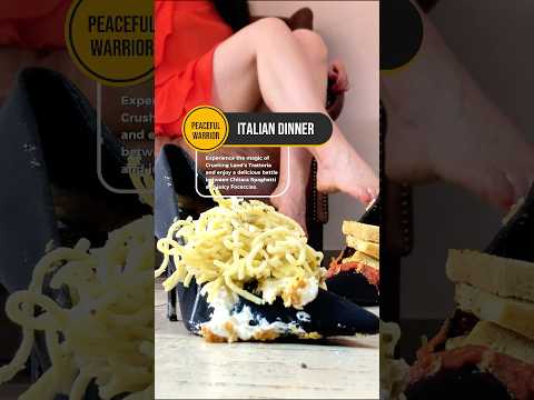 Crushing Italian Food in Zara Pumps! Oddly Satisfying! ASMR