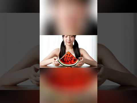 Watermelon ASMR #asmrsounds #asmrtapping #eatingsounds