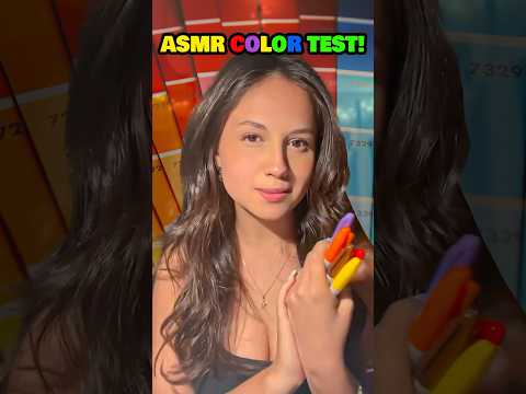 ASMR Color Test 🎨 #asmr #asmrsounds #colors #asmrtriggers #whispering