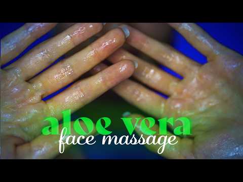 ASMR ~ Aloe Vera Gel Face Massage ~ Skincare, Layered Sounds, Personal Attention