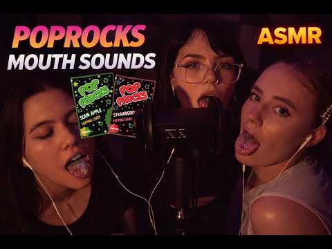 Pop Rocks Mouth Sounds ASMR 💥 Exploding Candy Tingles w/ Muna, Sage & Bella (4K)