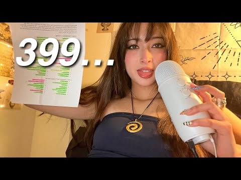 ASMR Close Whispering 399 Sociology Exam Terms 😢🧸