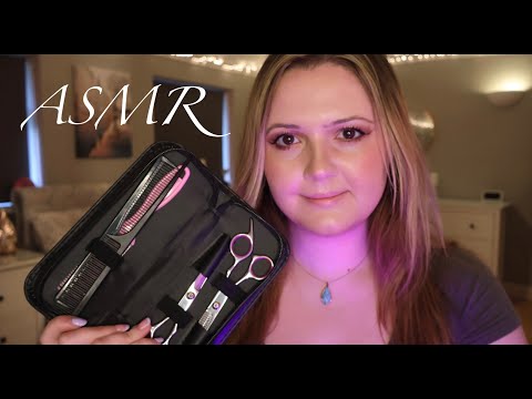ASMR Brushing, Cutting & Styling Your Hair For Relaxation