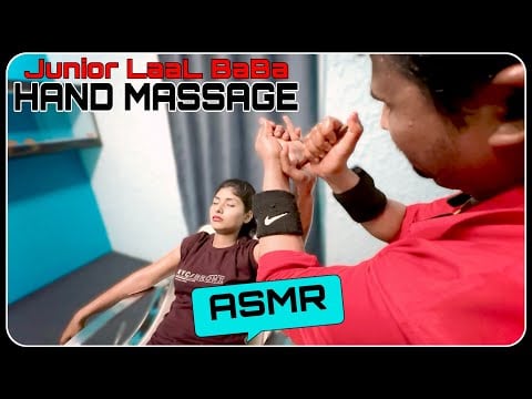 ASMR HAND & FOOT MASSAGE WITH AYURVEDIC SMOKY OIL BY JUNIOR LAL BABA || PART- 1