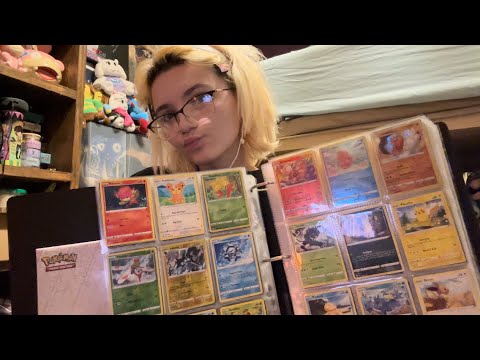 🌻 ASMR Pokémon binder! (Trigger assortment, chaotic rambling, updates, high sensitivity, whispered)