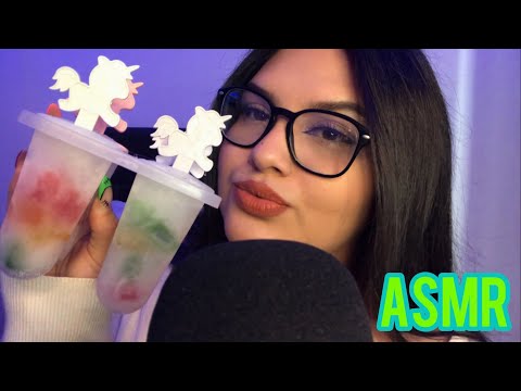 ASMR COMIENDO PALETITAS DE HIELO CON PANDITAS 😋 EATING SOUNDS ✨
