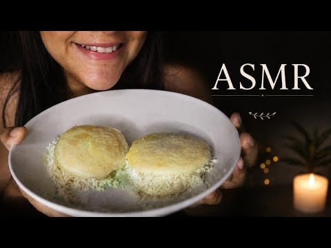 ASMR comiendo arepas con queso 🫓 + charla