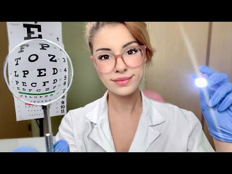 ASMR Eye Exam Lens 1 or 2 Exam Doctor Roleplay REALISTIC Vision Test, Cranial Nerve, Glasses Fitting