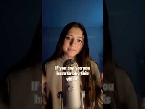 If you say yes.. you have to 👍 #asmrsounds #visualtingle #asmr