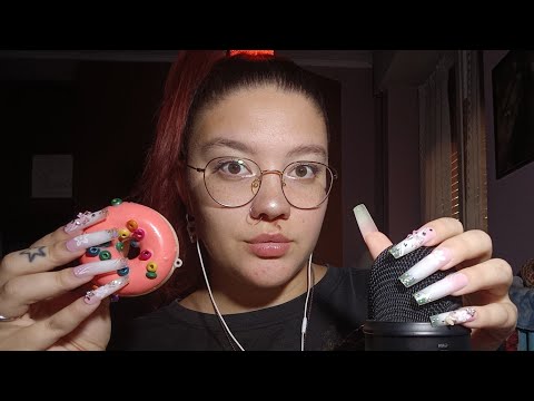 XXL ULTRA LONG NAILS (Tapping, Mic Scratching e Visual Triggers) 💅🏻😴💜 | ASMR ITA