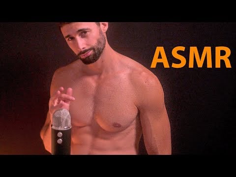 Shirtless ASMR Caressing a Fit Male Body and Fast Hand Sounds