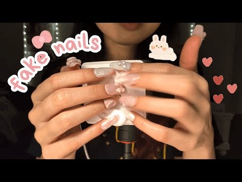 asmr | simple sr3d clicky fake nails + hand sounds (nail tapping, snapping, flicking)