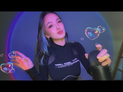 ASMR | Mouth Sounds and Mic Rubbing 🤍 + (Tongue fluttering and hand sounds)