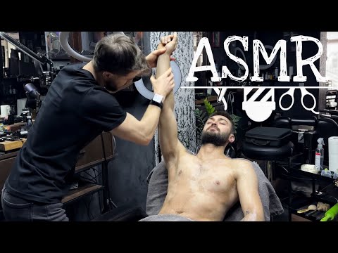 💈ASMR BARBER | Sound of Gentle Touches / Upper Body Relaxation
