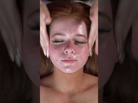 Harper's Soothing Facial Massage & Skincare Transformation #shorts