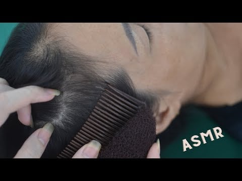 ASMR Nape And Scalp Scratching On Real Person With Breathing Noise For Anxiety Relief