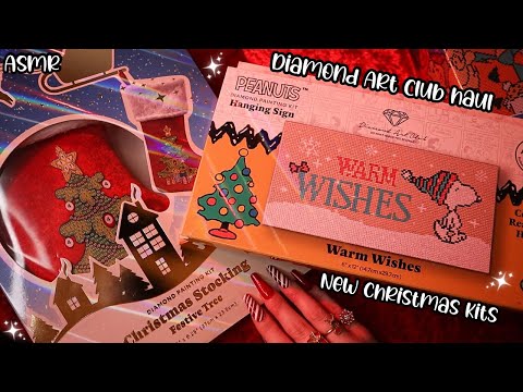 ASMR Diamond Art Club Haul 🎁 New Holiday Kits & More! 🎅🏼✨