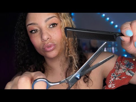 ASMR Haircut & Hair Brushing Session (South African Accent)
