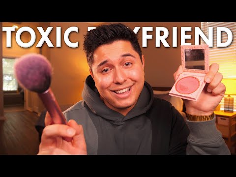 TOXIC Boyfriend Does Your Makeup Before a Party | ASMR Roleplay