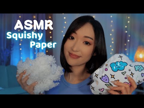 ASMR 🌙 On fabrique des squishy en papier 😍 Triggers faits maison 👀 (squishy paper)